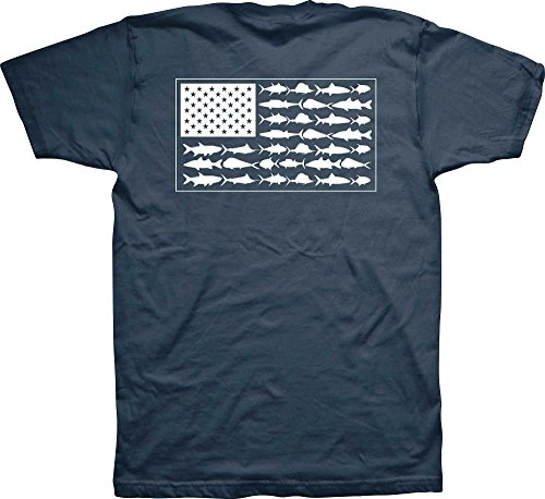 PFG Americana Saltwater Fish Flag T-Shirt