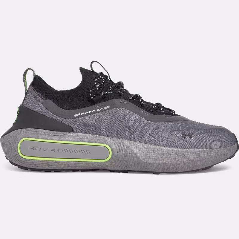Phantom 4 Reflect Unisex Shoes Castlerock / Black / Hyper Green 45 - Gray