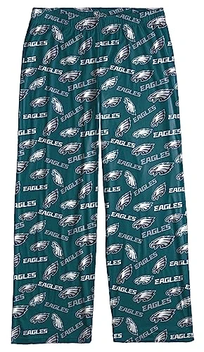 Philadelphia Eagles Women's Scatter Pattern Pajama Lounge Multi Color Pants, Multi, XL