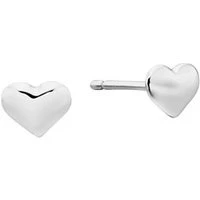 Phoebe Plain Heart Stud Earrings