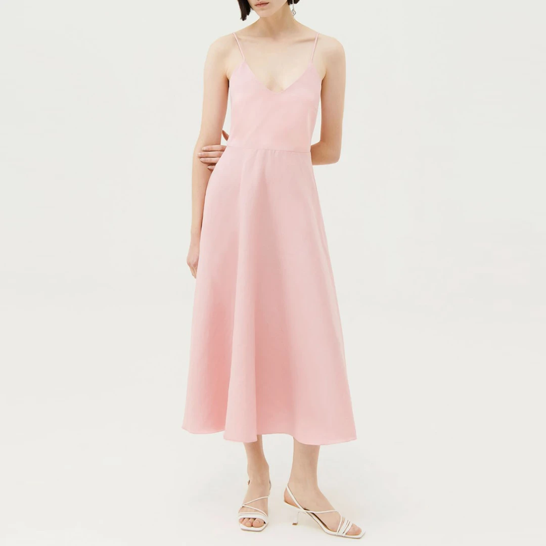 Pink Brianza Midi Dress