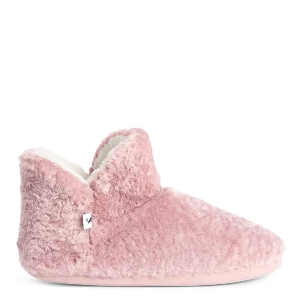 Pink Cabin Faux Fur Slipper Boot - Size L