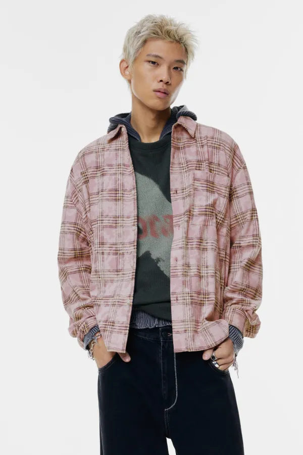 Pink Check Shirt
