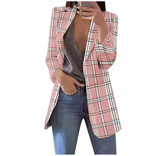 Pink Ladies Jacket Blazer and Shorts Set Women Bolero Jackets for Women Wedding Suit Jackets for Women Womens Coat Jackets for Women UK Kimonos for Women(Pink,XXL)