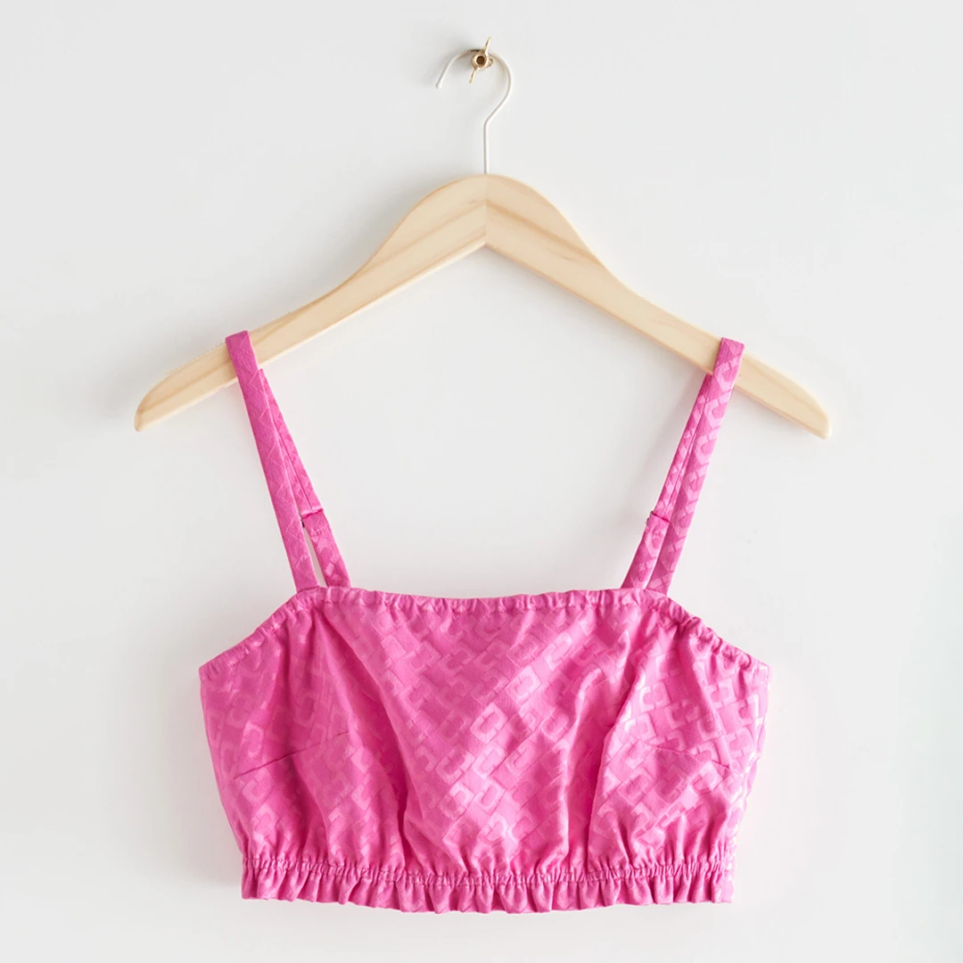 Pink Liam Ruched Bralette