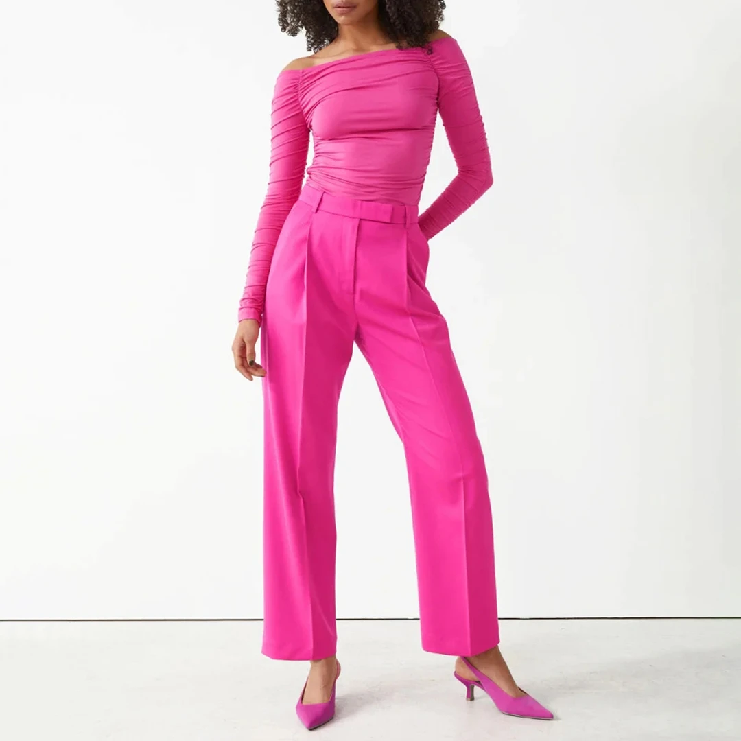 Pink Monet Ruched Top