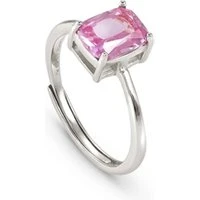 Pink Square Colour Wave Ring