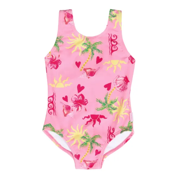 Pink Summer Love Baby One Piece - Size 0/6 Months - Multi