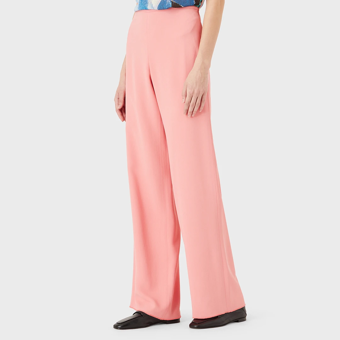 Pink Wide Leg Trousers