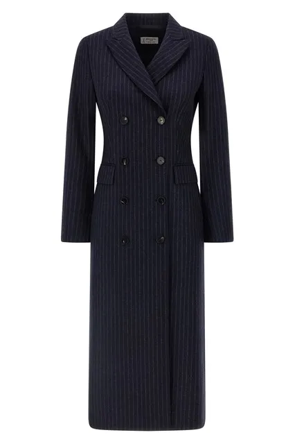 Pinstripe coat - Blue