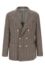 Pinstriped Deconstructed Blazer Size 52 IT