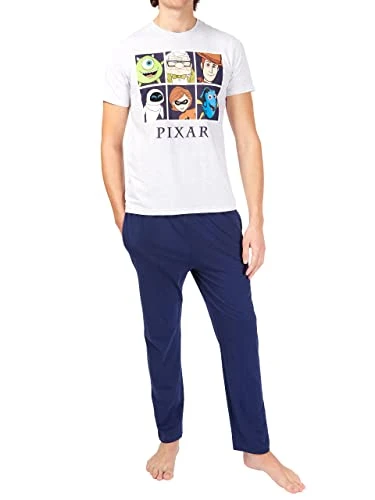 Pixar Mens Pyjamas Toy Story and Finding Nemo Multicoloured Medium