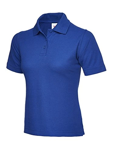 Plain Ladies Classic Poloshirt Top Olympic Workwear Casual Uniform Party Wear Multi-Colours Unisex A