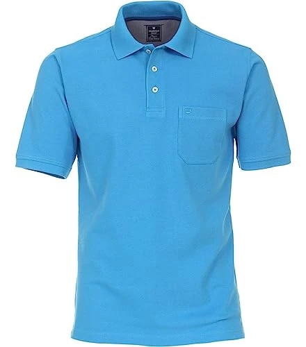 Plain Polo Shirt, Blue(13), XXL