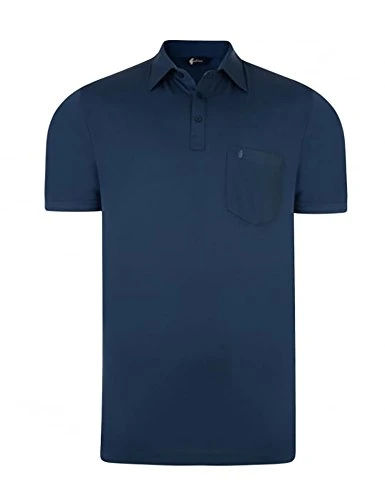 Plain Polo Shirt (Extra Large, Indigo)