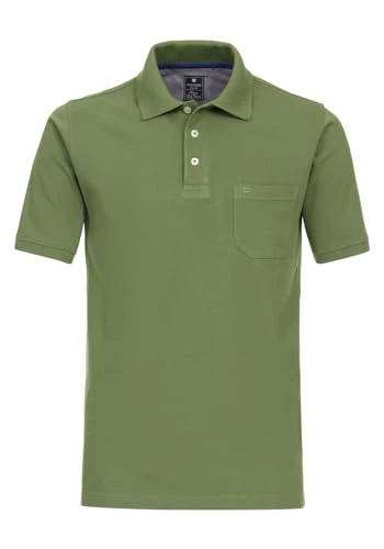 Plain Polo Shirt, olive, XL