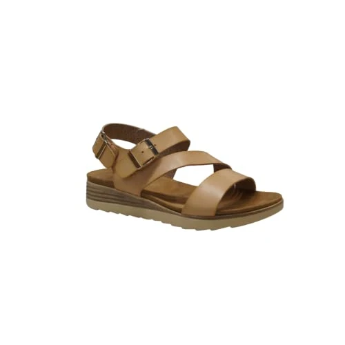 plain sandals strappy simple classic flats open toe buckle closure smart casual holiday shoes holida