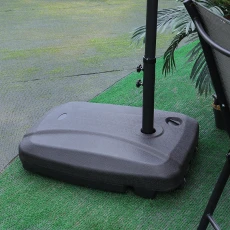 Plastic Free Standing Umbrella Base - Black