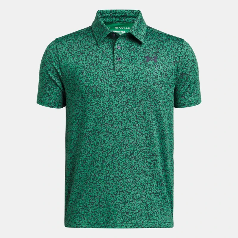Playoff Printed Boys Polo Team Kelly Green / Midnight Navy / Midnight Navy YMD ( 59 in)