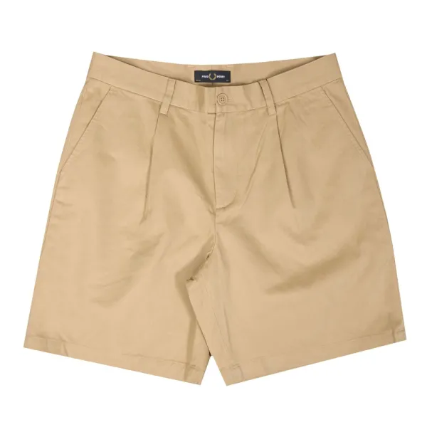 Pleated Chino Short