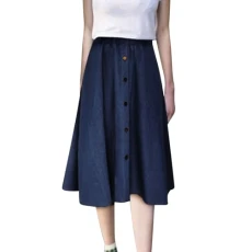 Pleated Tennis Skirts for Women High Waisted A Line Midi with Elastic Waist for School Womens Tail Skirt (BU2, XXL) Pleated Tennis Skirts for Women High Waisted A Line Midi with Elastic Waist for School Womens Tail Skirt (BU2, XXL)