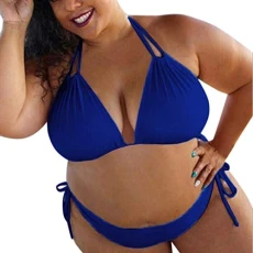 Plus Size Bikini Sets for Women UK Green Quick Dry Women'S Bikinis Navy Cut Out Breathable Beachwear, 2 Piece Swimwear for Women Halter Swim Tops Briefs Trunk Sets Wedding Gifts Deals of The Day Sale