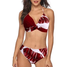 Plus Size Bikini Sets for Women UK Plus Size Quick Dry Women's Bikinis Halter Vintage Swimsuits for Older Ladies, Women Sexy Halter Mesh Swimsuit Bikini Set Gifts for Her Personalised Gifts