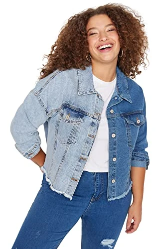 Plus Size Jacket - Blue - Regular