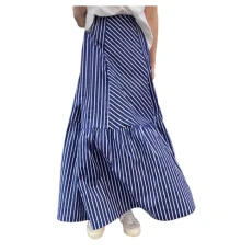plus Size Pencil Skirt for Women Versatile Striped Patchwork A Line Midi Skirt plus Size Skirts for Women Size 24 (Navy, One Size) plus Size Pencil Skirt for Women Versatile Striped Patchwork A Line Midi Skirt plus Size Skirts for Women Size 24 (Navy, One Size)