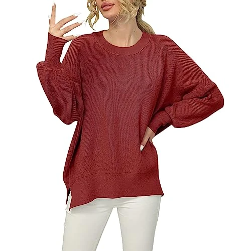 Plus Size Sales Clearance Women Purple Tops for Women Heart Jumper Wool Jumpers for Women UK Ladies Fashion Off The Shoulder Jumper Dress Autumn Jumpers Womens Warm Jumpers