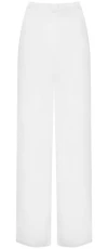 Plus Size Womens Plain Palazzo Wide Leg Flared Ladies Trousers Pants - White - 20-22 Plus Size Womens Plain Palazzo Wide Leg Flared Ladies Trousers Pants - White - 20-22