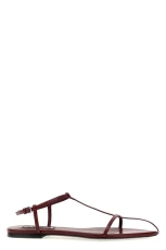 Pointy toe leather sandals Bordeaux Size