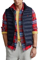 Polo Men's Down Pony Full Zip Packable Vest Navy Size 2XL, Navy, 2X Polo Men's Down Pony Full Zip Packable Vest Navy Size 2XL, Navy, 2X