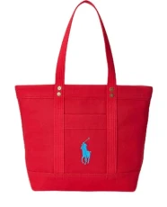 Polo Polo Red Big Pony Canvas Tote Bag Travel Polo Polo Red Big Pony Canvas Tote Bag Travel