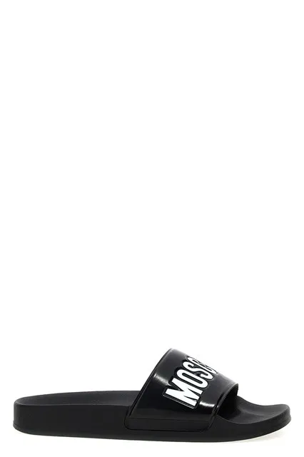 Pool rubber slides - White/Black