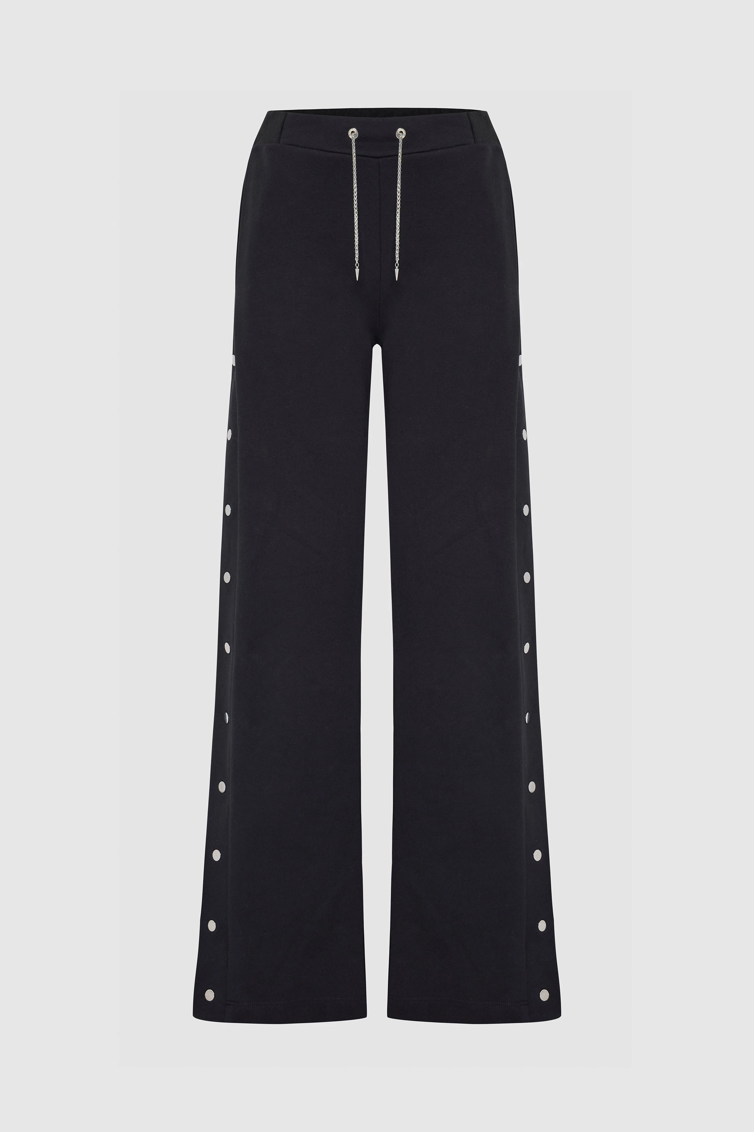 Popper Trackpants Black