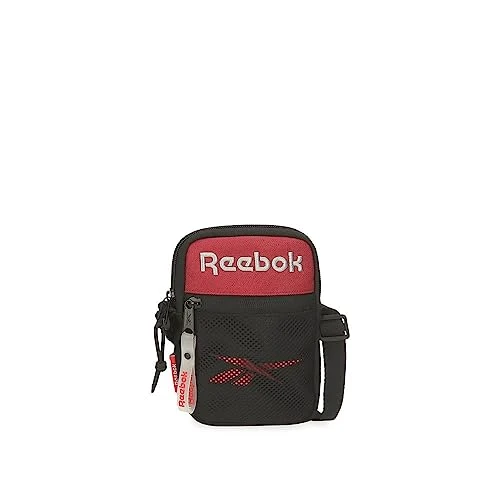 Portland Small Shoulder Bag Black 12 x 17 x 2.5 cm Polyester, Black/White, One Size, Small Shoulder Bag