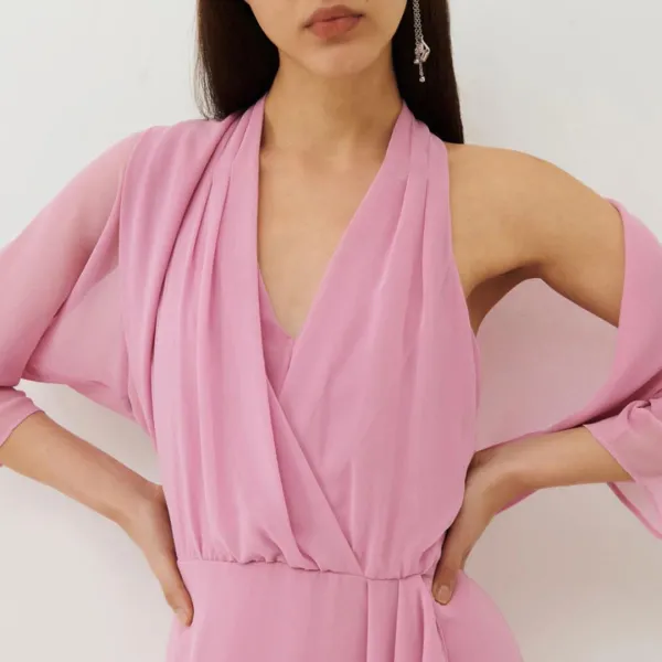 Powder Pink Arnaldo Sheer Bolero - Beige