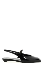 PRADA Logo Slingback - Black