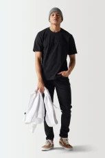 Premium Centre Branding T hirt - Black