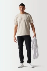 Premium Centre Branding T hirt - Cool Sand
