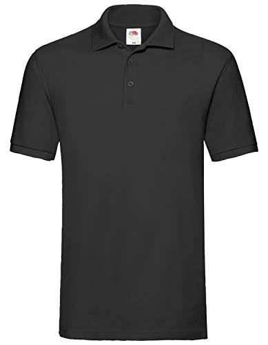 Premium Mens Short Sleeve Polo Shirt (3XL) (Black)