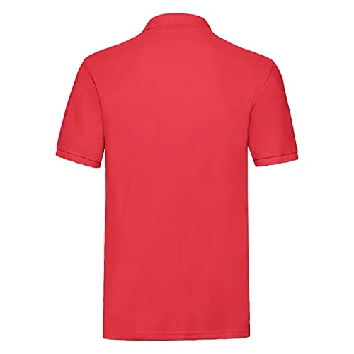 Premium Mens Short Sleeve Polo Shirt (L) (Red)