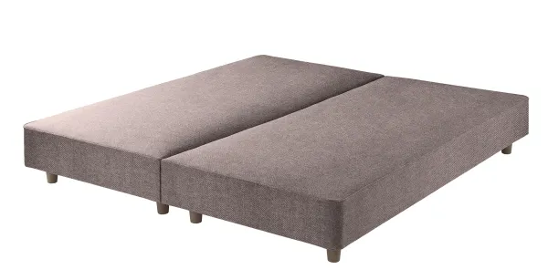 Premium Shallow Divan Base - Herringbone Lilac, Double