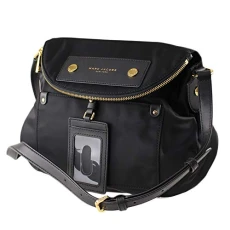 Preppy Natasha Nylon Crossbody Bag, Black, Medium Preppy Natasha Nylon Crossbody Bag, Black, Medium