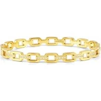 Pretty Bangles Chain Large Gold Steel