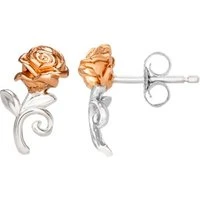 Princess Belle Rose Earrings - Rose Gold