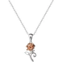 Princess Belle Rose Necklace - Rose Gold