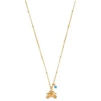 Princess Cinderella Carriage Necklace - Gold