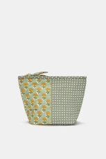 Printed Fabric Toiletry Bag - Green